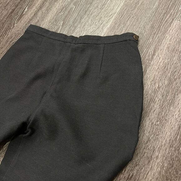 Giorgio Armani A Milano Borgonuovo 21 Black Label Pleated Cropped Trousers Grey - Picture 3 of 13